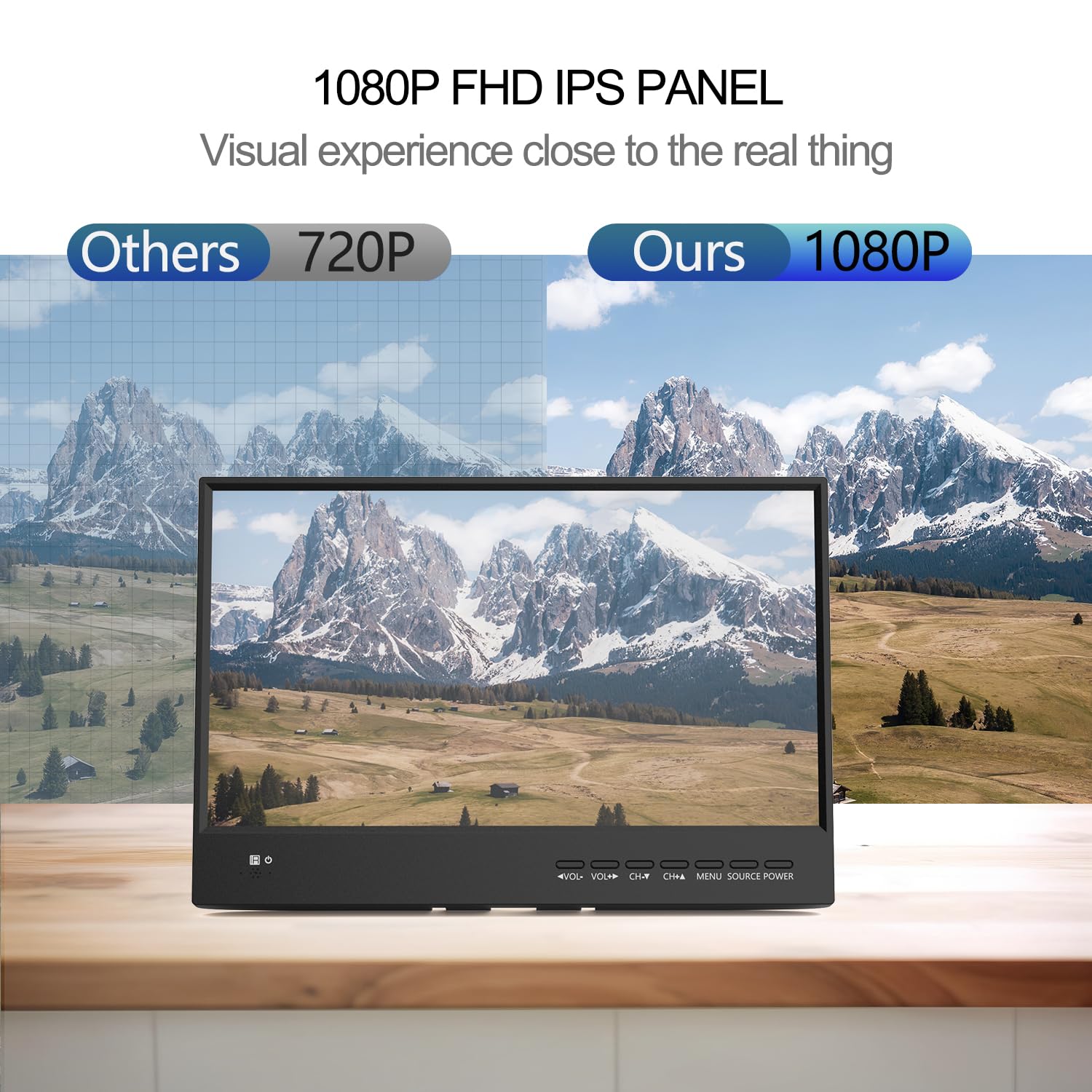 Amazon.co.jp: othoig 15.6インチ小型テレビ、フラットFHD IPS 1080P